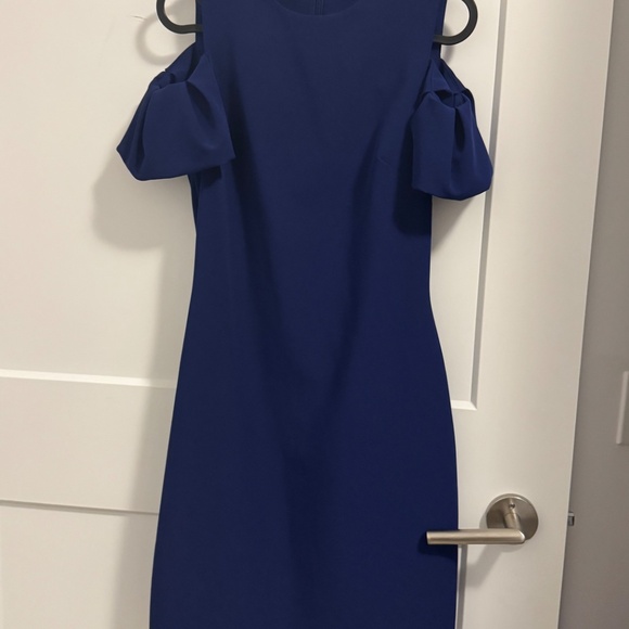 ADL Royal Blue Cold Shoulder Dress – Size XS, Elegant Party Style - Picture 2 of 3